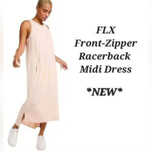 FLX Racerback Midi Dress Sporty Beige XL urban commuter